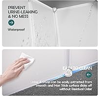 Vista 4 de MEEXPAWS Caja de arena para gatos, protector contra salpicaduras extra grande, 28 pulgadas de largo x 21.5 pulgadas de ancho x 18 pulgadas de alto