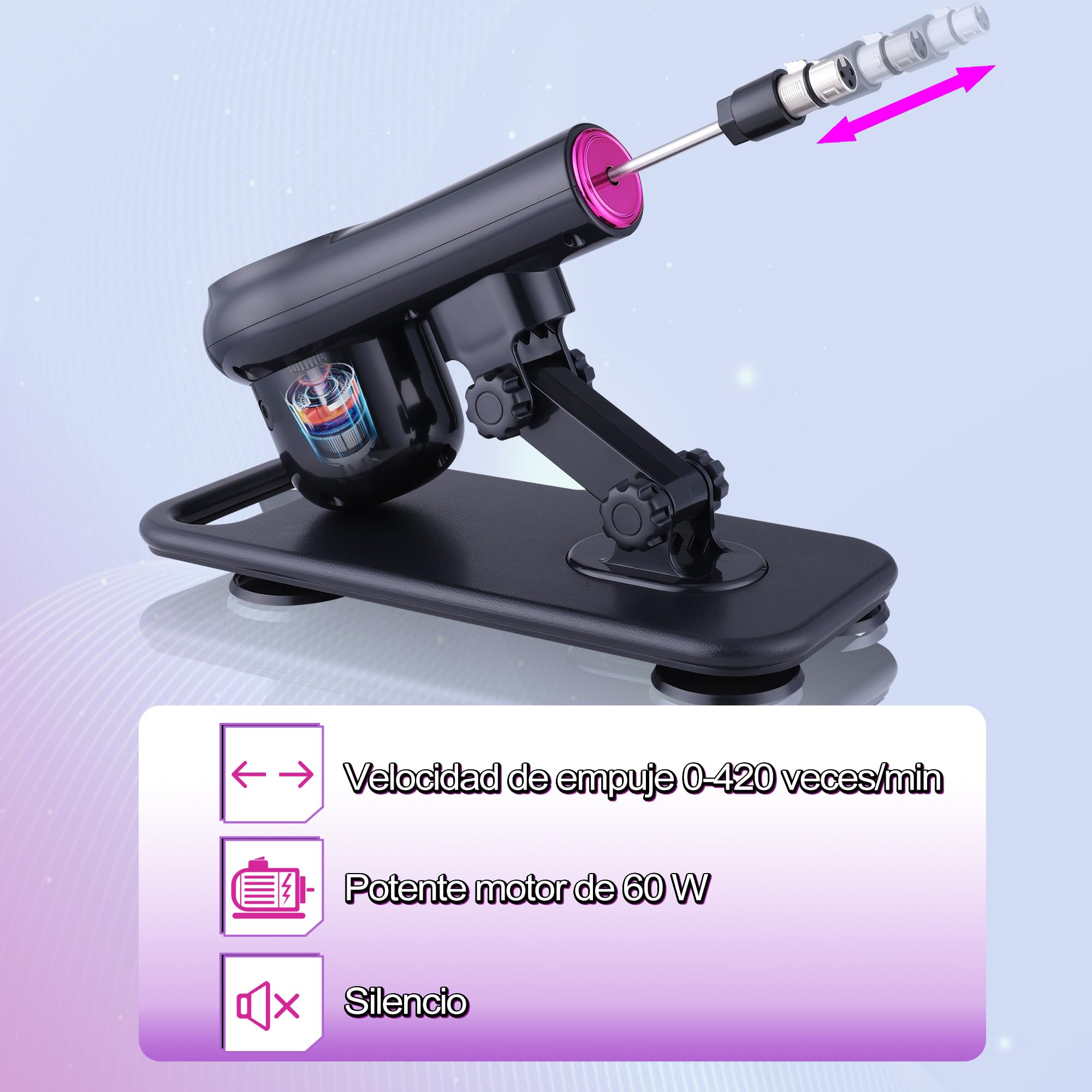 Máquina de amor con control remoto, máquina sexual, juguetes para adultos con 8 accesorios, consolador automático para hombres y mujeres