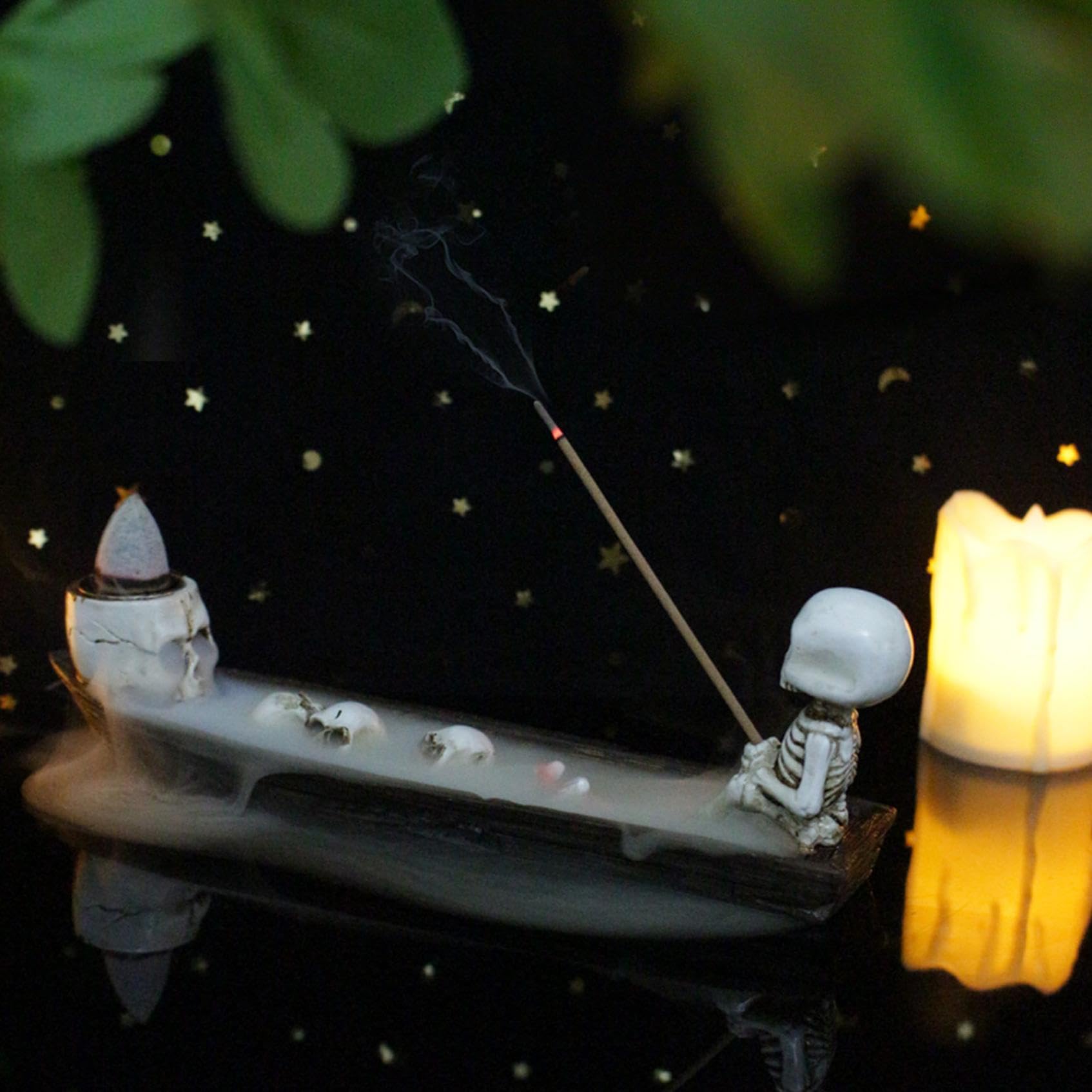 Amazon.com: Skull Backflow Incense Holder Burner,Holder Skull in