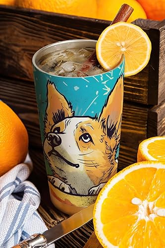 Miniatura 3 de ORCAE Regalos de Corgi de 20 onzas para los amantes de Corgi, regalos de café para los amantes del café, geniales, lindos perros Corgi, taza de café