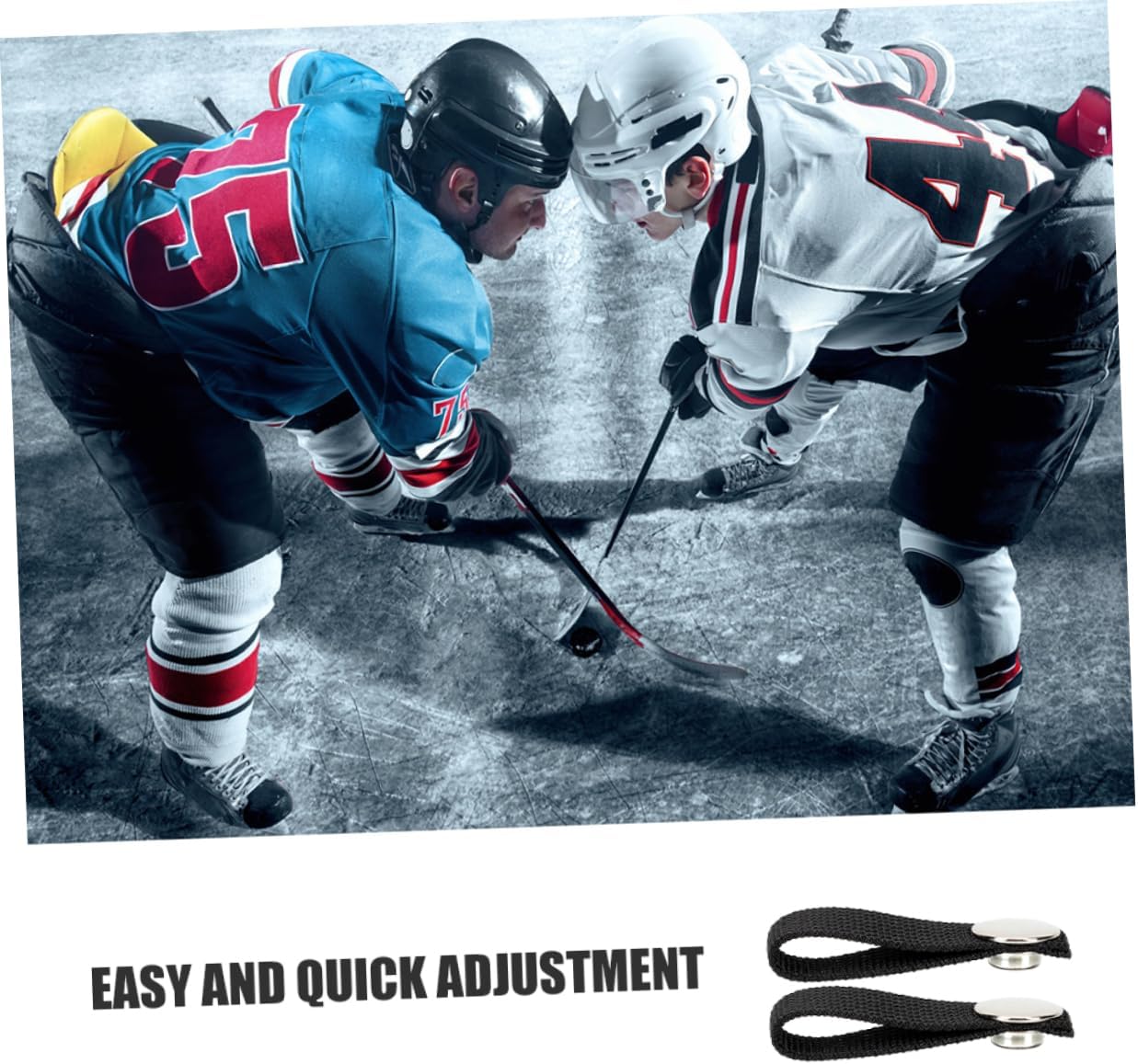 2pcs Adjustable Chin Straps for Hard Hats and Helmets Replacement Straps Single Snap Design for Ice Hockey Football and Other Sports