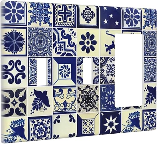 Miniatura 65 de Placa Decorativa de Pared Beige Boho de Mediados de Siglo Sol Abstracto 1-Gang Retro Años 70 Arte Geométrico Moderno con Arco Eléctrico Interruptor