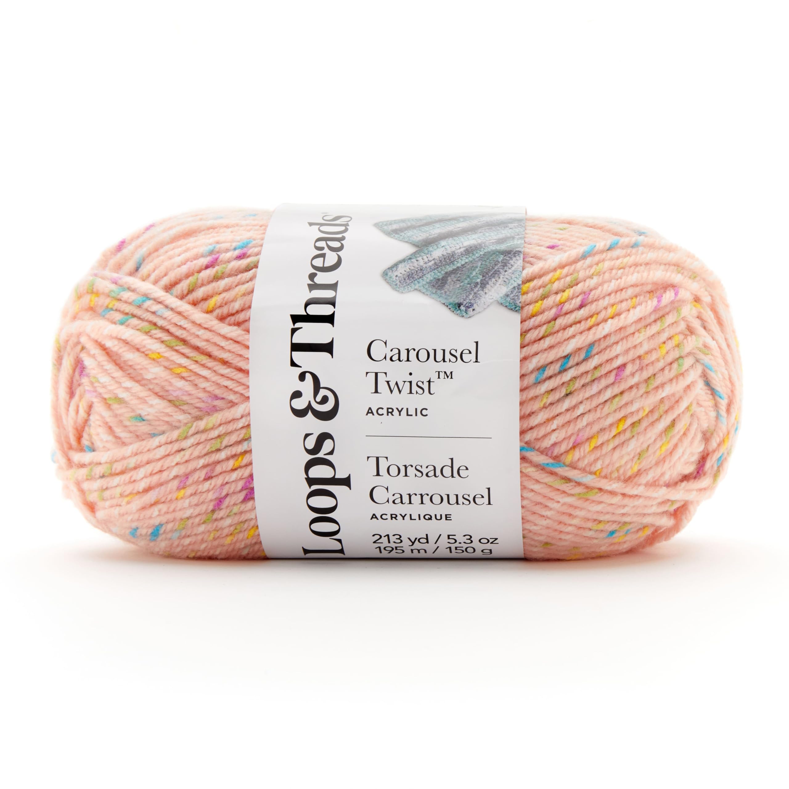Amazon.com: Loops & Threads Orange Fizz Carousel Twist Yarn