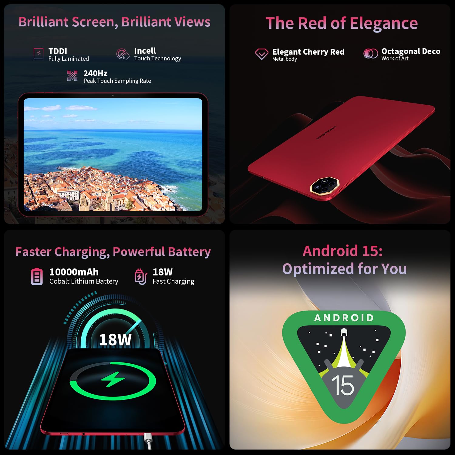 TECLAST T65 PLUS Tablet 13.4 Pollici 120Hz, Helio G99 2.2GHz Octa-Core Gemini AI, Dual SIM 4G LTE+5G WiFi, 10000mAh/18W, 20GB RAM 128GB(TF 8TB), Widevine L1/GPS/13MP/Android Tablets con Custodia+Penna