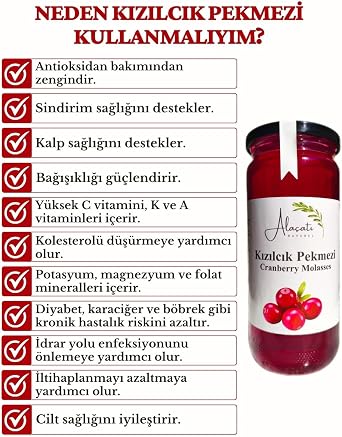 100% Natural Cranberry Molasses High Source of Vitamins and Antioxidants (640g)