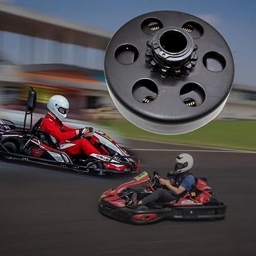 Miniatura 6 de KARSEE Embrague centrífugo de embrague Go Kart de 34 pulgadas, diámetro de 10 dientes con cadena #4041420 para Honda GC GX, Mini bicicleta, Go Kart,