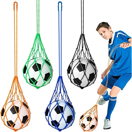 4Pcs Solo Soccer Ball Net: Your Ultimate Kick-It Soccer Trainer