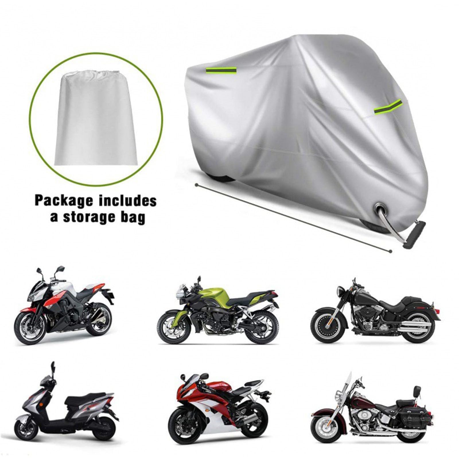 Telo Coprimoto per Yamaha MOTOROiD 2018, Telo Coprimoto Impermeabile, Antipioggia e Antisole, Robusta Resistente all'Usura Copertura per Moto