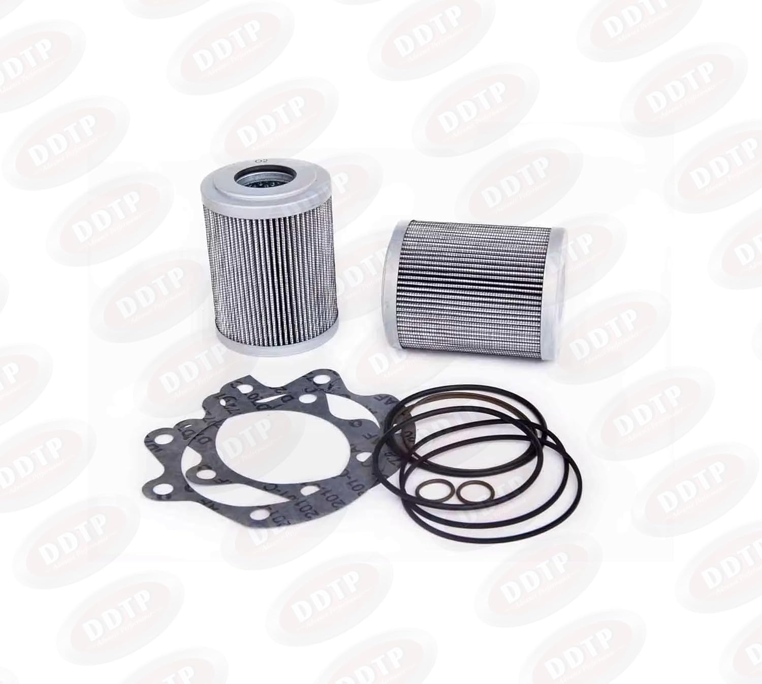 Twin Oil Filter Kit 4" for Allison Transmission 3000, 4000 Series 2" Sump with Seals and Gaskets (29558328, 29558117, 29540493, 29545776, 29501202, 29526899)
