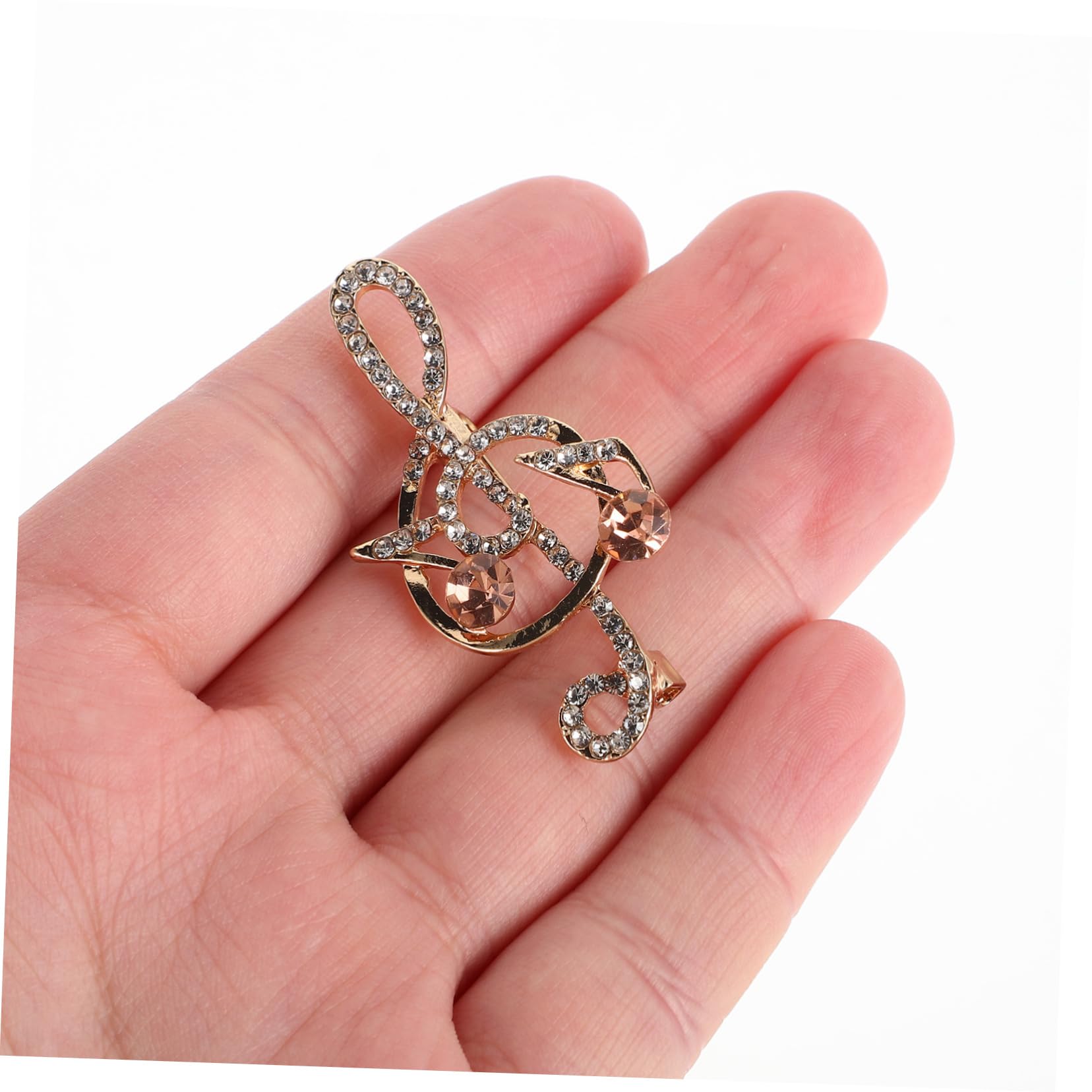 Spille a Forma Musicale, Accessori per Festival, Abito in Metallo, Abbigliamento Decorativo da Uomo, Nota Musicale, Diamante
