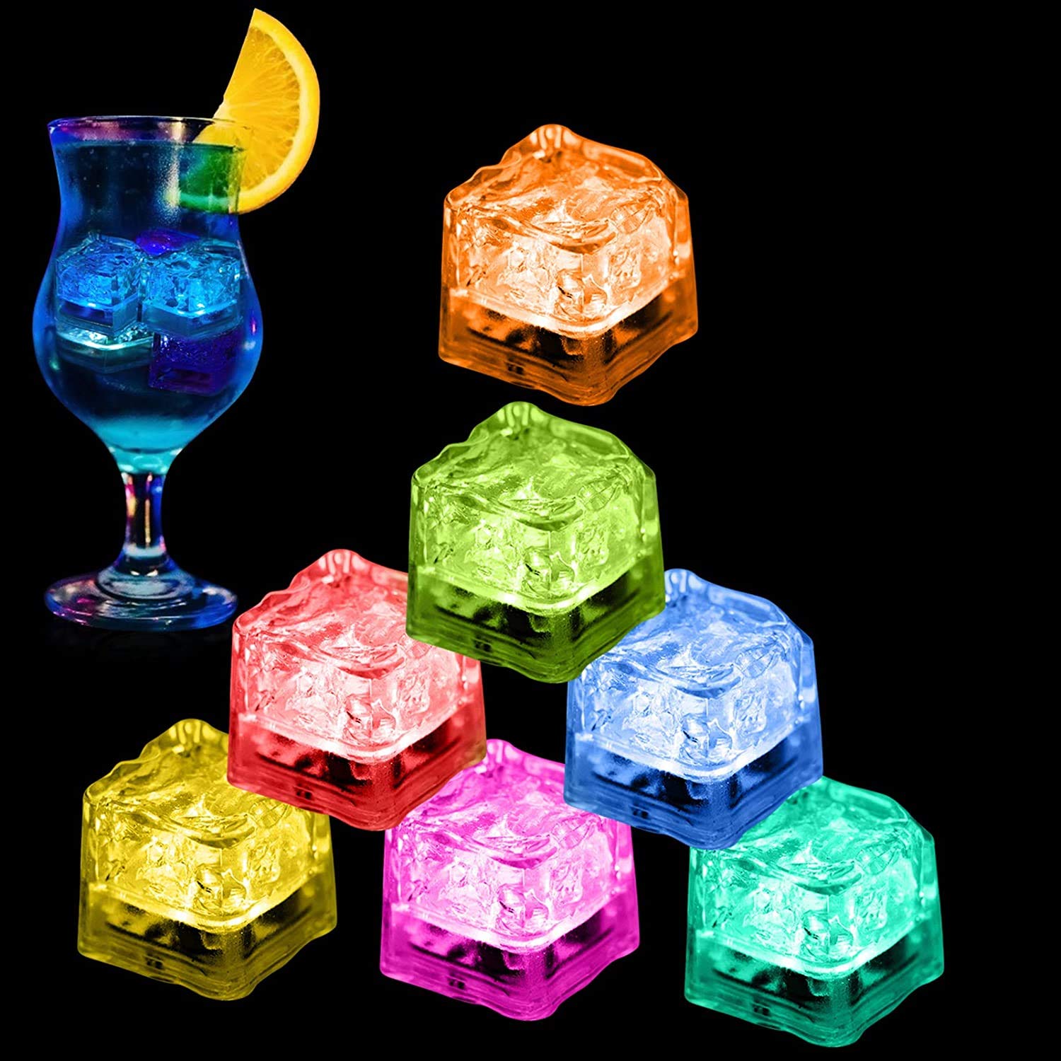 UniShop Color Changing Light-up LED Ice Cubes