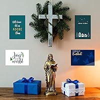 Vista 40 de Nuanchu 80 tarjetas postales de Navidad vintage de 4 x 6 pulgadas, tarjetas de felicitación de Papá Noel, tarjetas de Navidad retro, reimpresión