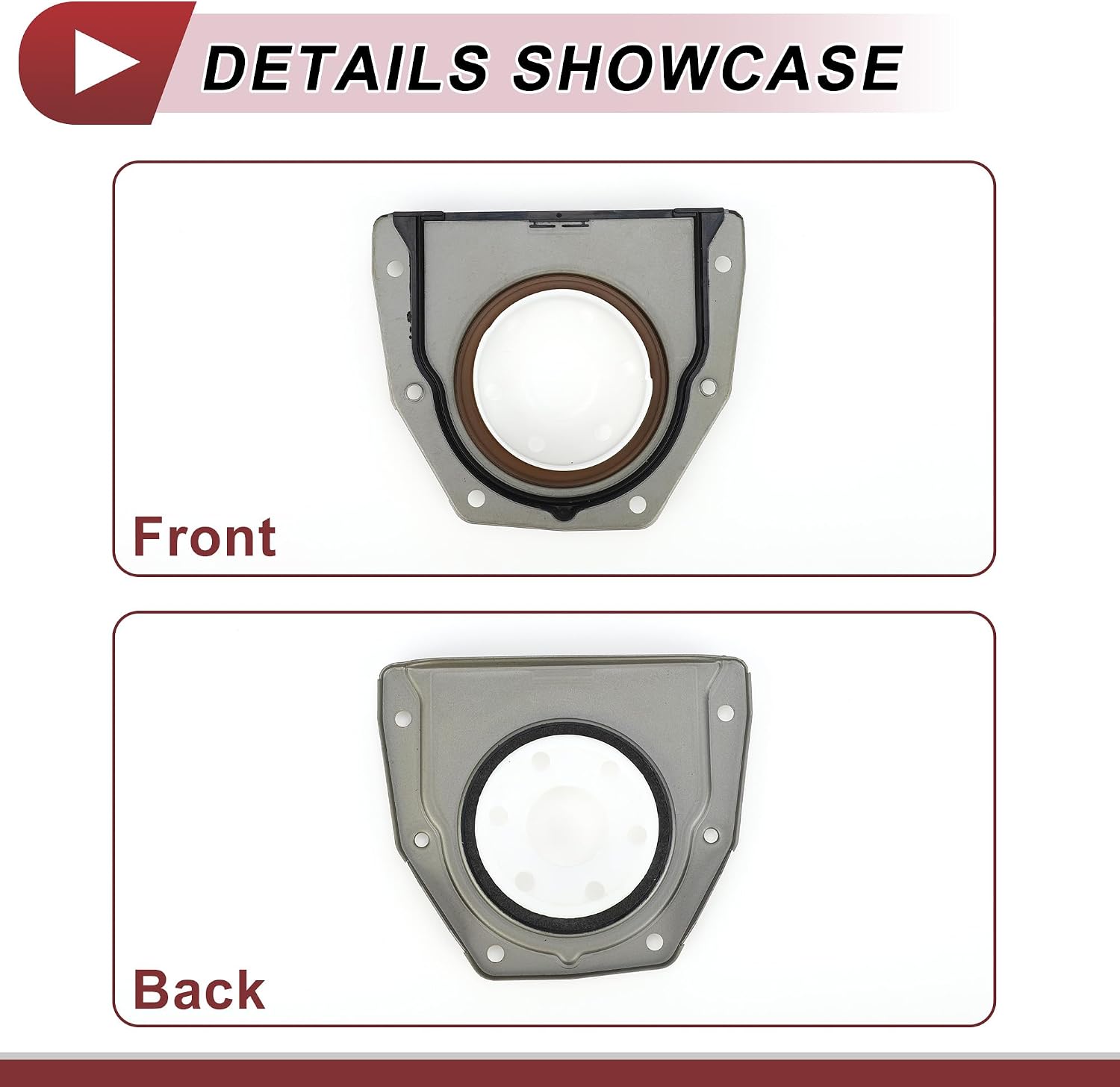 1 Pc Engine Crankshaft Oil Seal with Flange for for Ford Escape Fiesta Fusion Rear Main Seal No.BM5G6K301AB/1S4G6K301AB/BM5G6K301AA