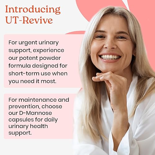 Miniatura 2 de NewLife Naturals UT Revive con polvo de manosa D  Apoyo urinario urinario para urgencia, salud natural del tracto urinario para mujeres  con