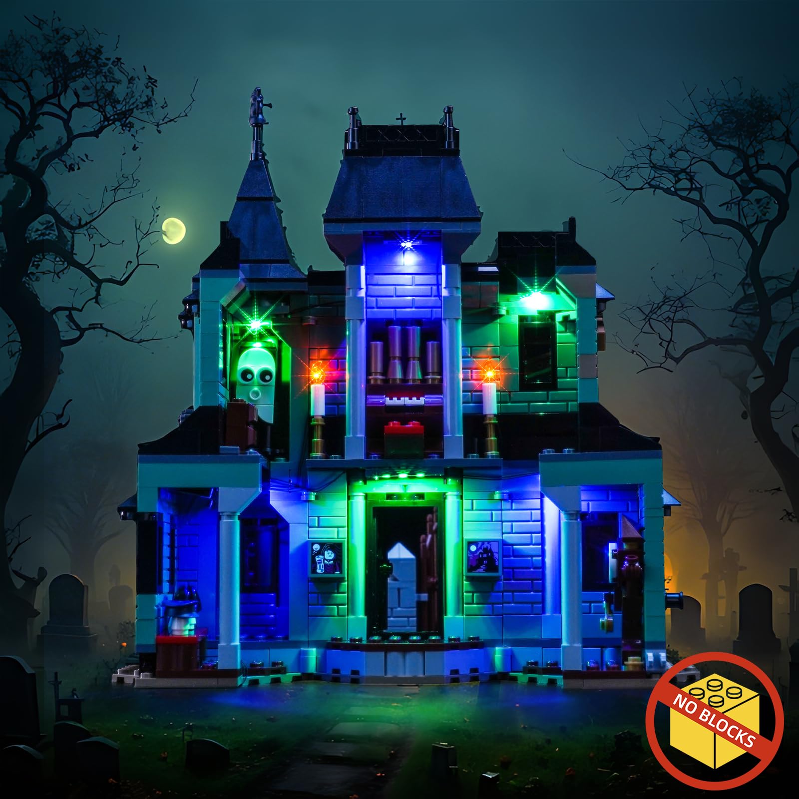 Light Kit Compatible with Lego 31167 Haunted Mansion (No Model) - Image 4