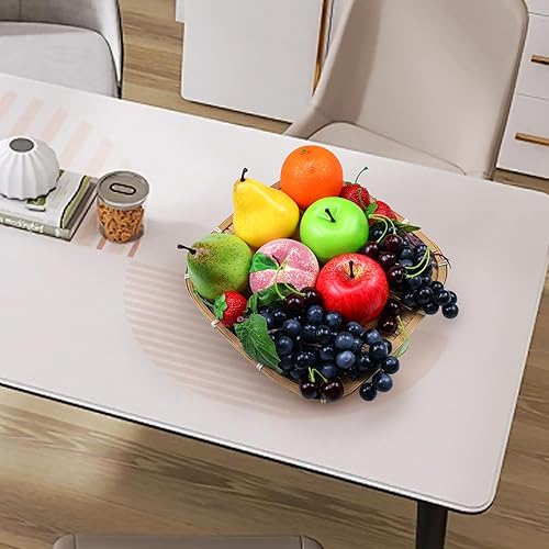 Miniatura 7 de Paquete de 16 frutas falsas, frutas artificiales para decoración de cocina y hogar, frutas para decoración de mesa de comedor, manzana, melocotón,