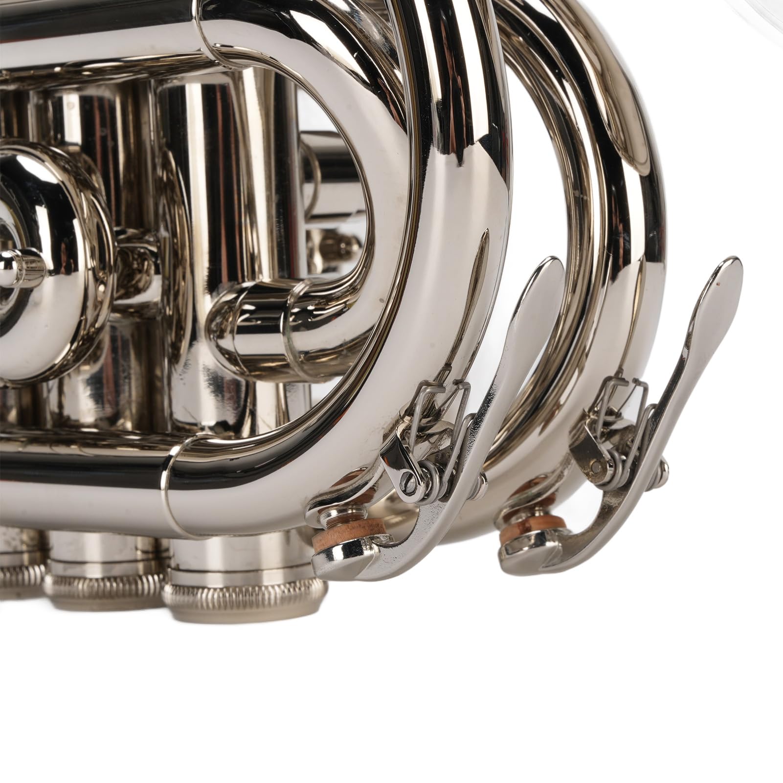 Eujgoov Mini Bb Tromba Set N durabilità in Ottone Placcata Squisita Artigianato Valvola a Doppio Drenaggio Portatile qualità del Suono Eccezionale per i Principianti di Apprendimento