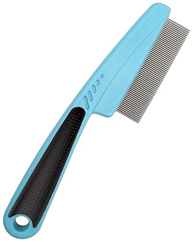 Jeufond Peine multifuncional para caspa de dientes finos de acero inoxidable, herramienta profesional para el cuidado del cuero cabelludo, adecuado