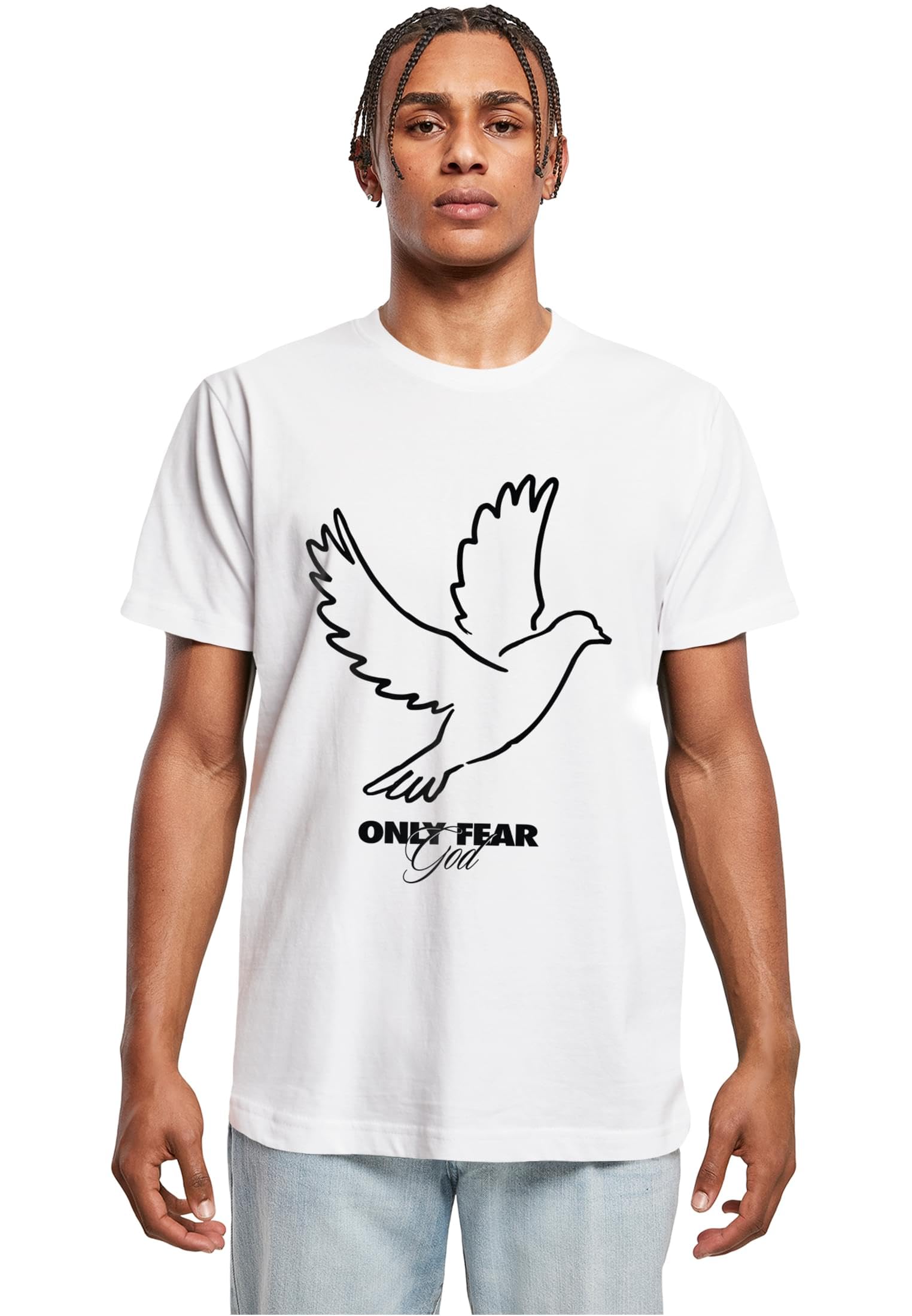 Mister Tee Men's T-Shirt 100% Cotton White XS