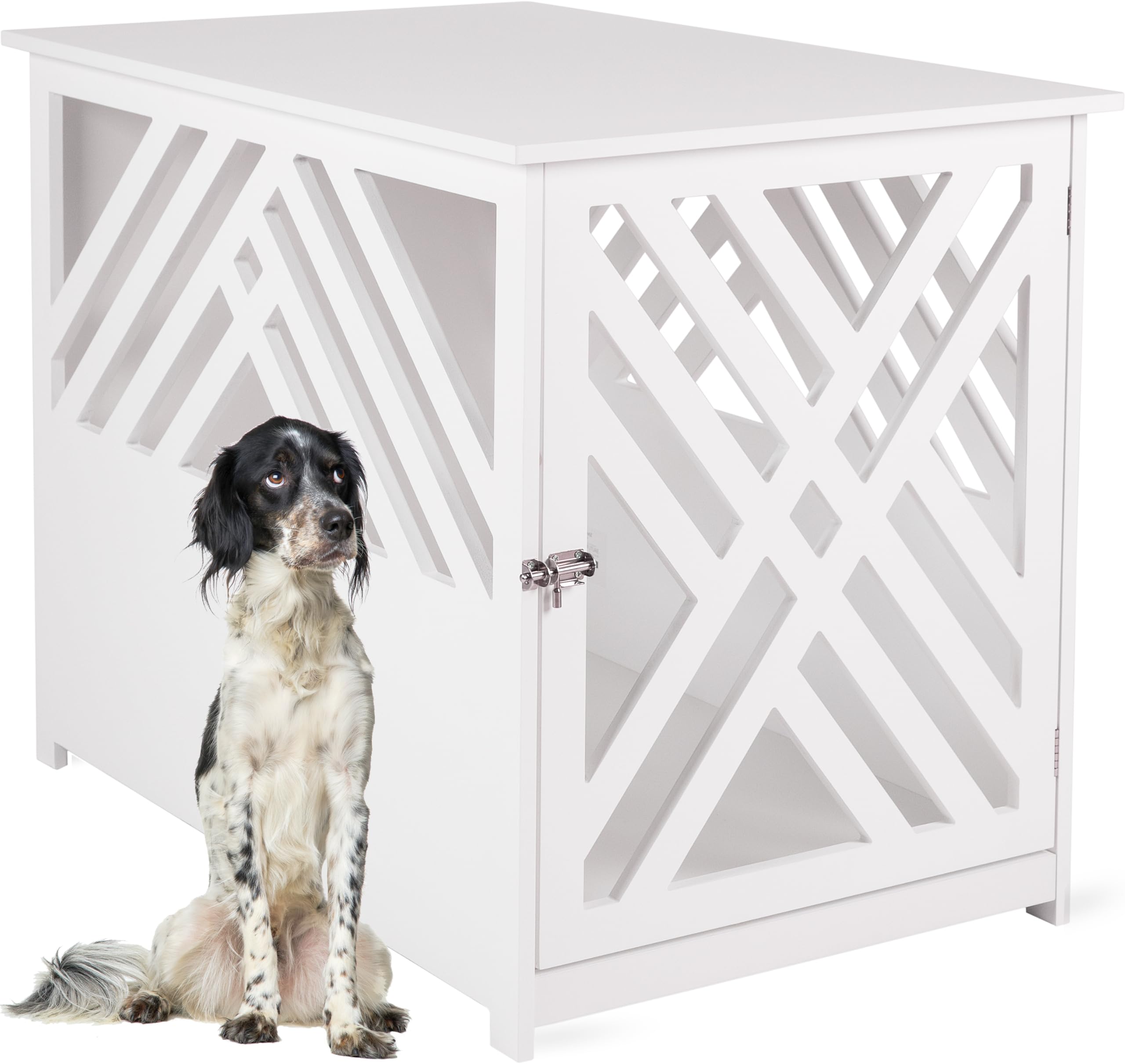 Zooprinz Designer Hundebox 98x65x70cm - Möbel Hundebox Im Holz Look