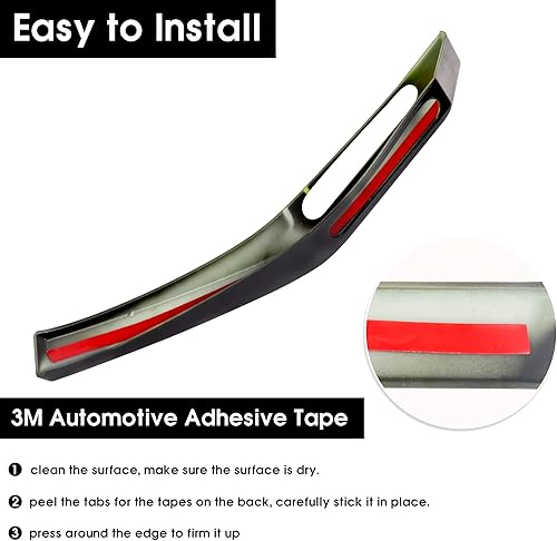 Miniatura 3 de BESTAOO Cubierta de vista de sendero, accesorios exteriores para Ford Bronco Accesorios 2021 2022 2023 2024 2 2 puertas y 4 puertas, 2 piezas (negro)