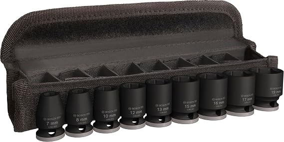 Bosch Pro 3/8 7-19 mm Havalı Lokma Takımı 9 Prç 2608003036