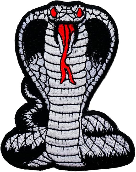 Amazon.com: Graphic Dust Cobra Embroidered Iron On Patch Snake Patch ...