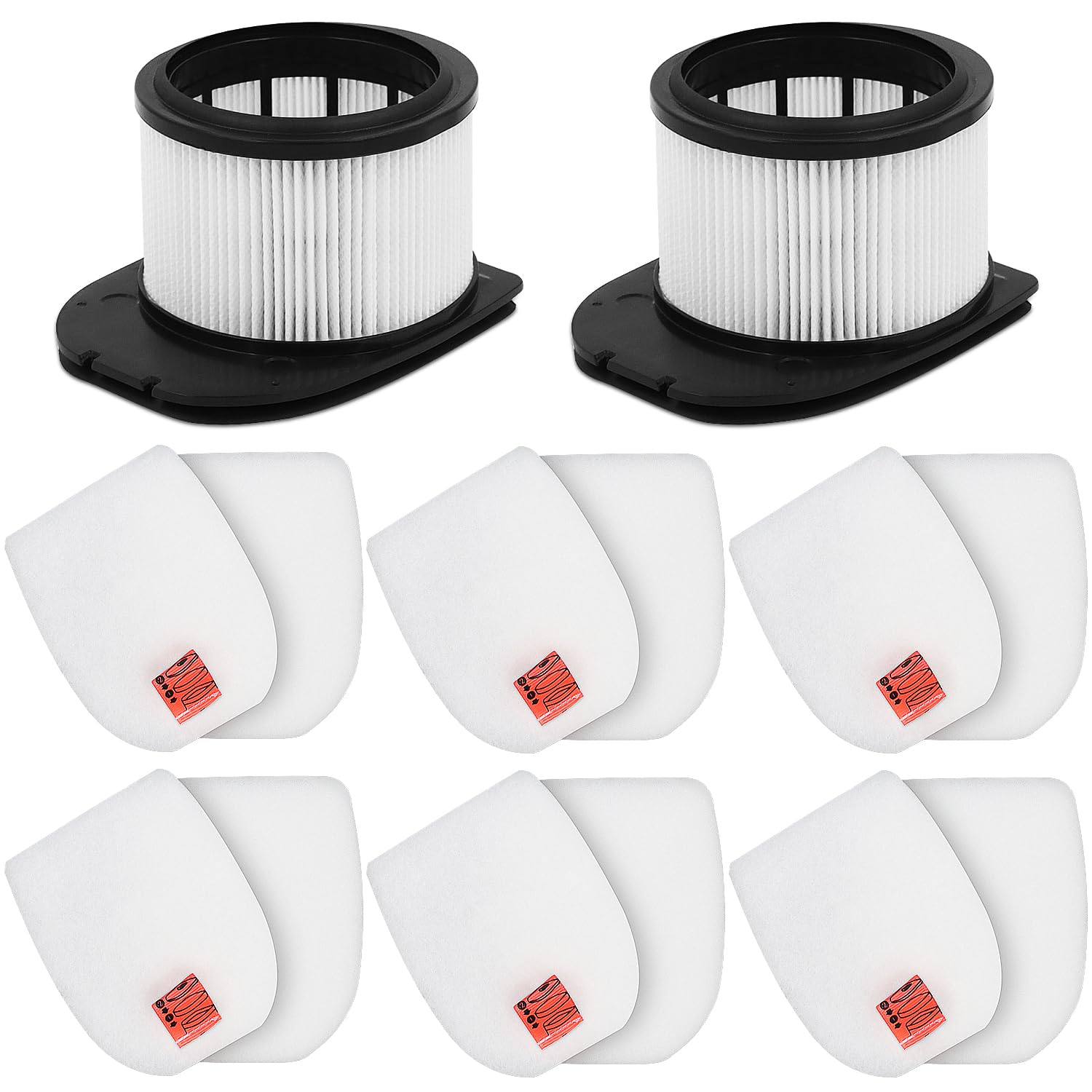 IZ862H Replacement filter Lichelete Vacuum Filter for Shark IZ862H Stratos Cordless Vacuum cleaner, Include 2 Pack High Efficiency Filter and 6 Pack Foam and 6 Pack Felt Filter Kit