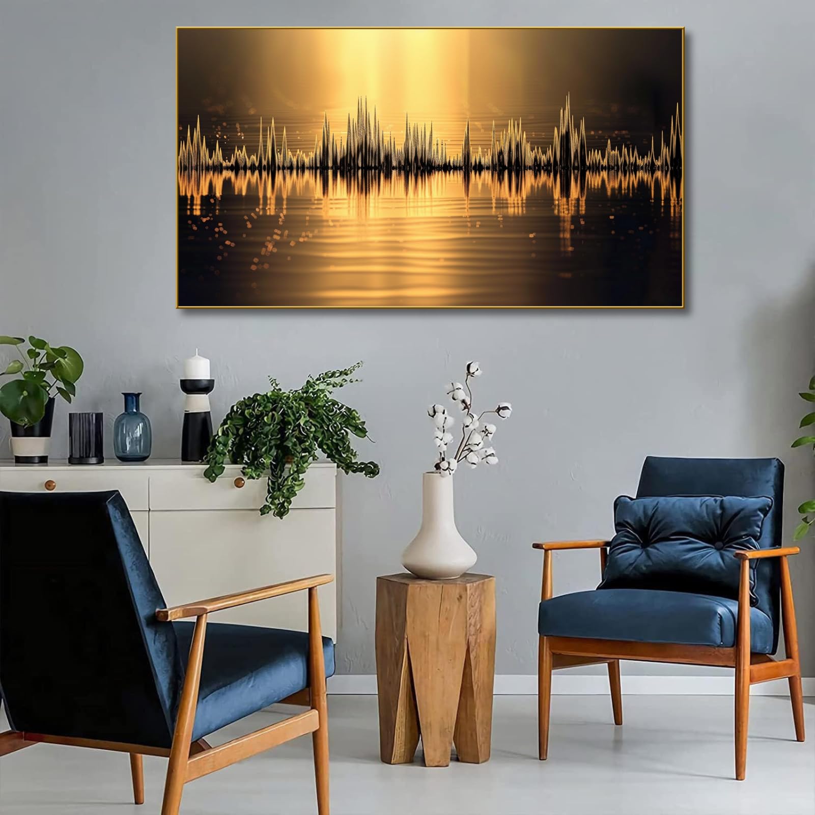 Amazon.com: Sound Wave Wall Art,Music Wall Art,Sound Wave Art With