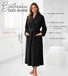 DAN RIVER Premium Cotton Terry Robes for Women and Men, Ultra Soft bathrobe with Adjustable Waist Belt and Pockets