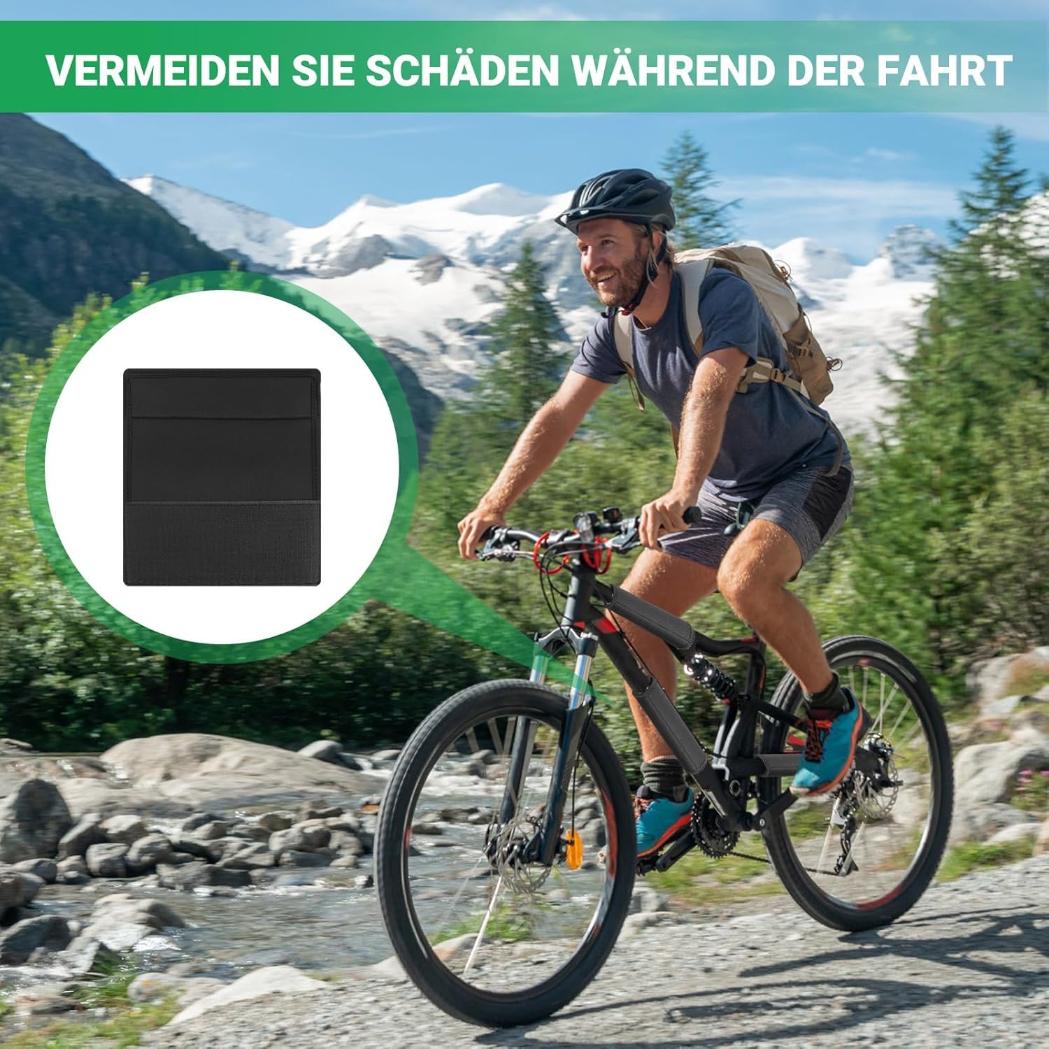 CLOPAE 4PCS Protezione per Telaio della Bicicletta, Telai in Carbonio, Portabiciclette in Neoprene