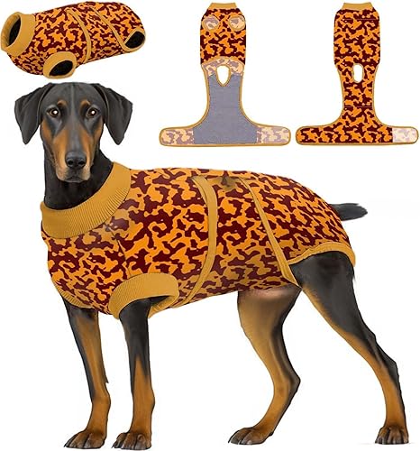 Miniatura 9 de PetWarm Traje quirúrgico para perros, traje de cirugía para perros, alternativas de cono de vergüenza, traje de recuperación de cirugía de mascotas