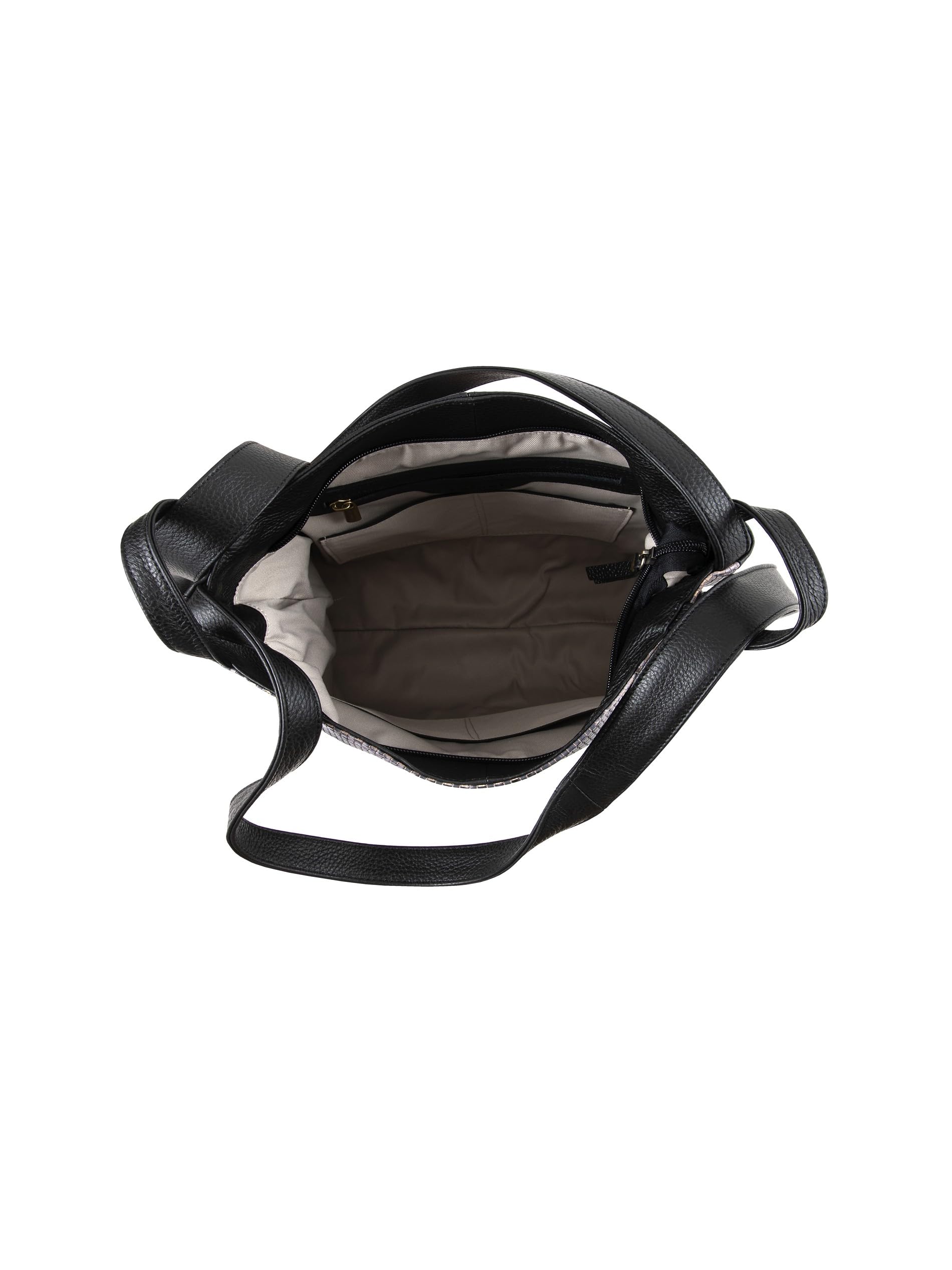 Think! 9030 Women's Bag Textile Lining Shoulder Bag, Black/Combi, Black/Estate 9030, Nicht zutreffend