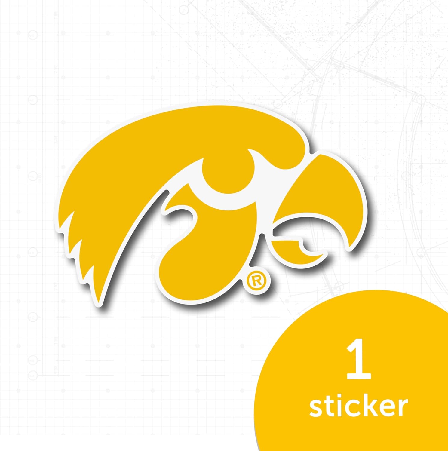 Desert Cactus University of Iowa Sticker Hawkeyes Vinyl Decal Laptop Water Bottle Car Scrapbook (IND 5) - Image 5