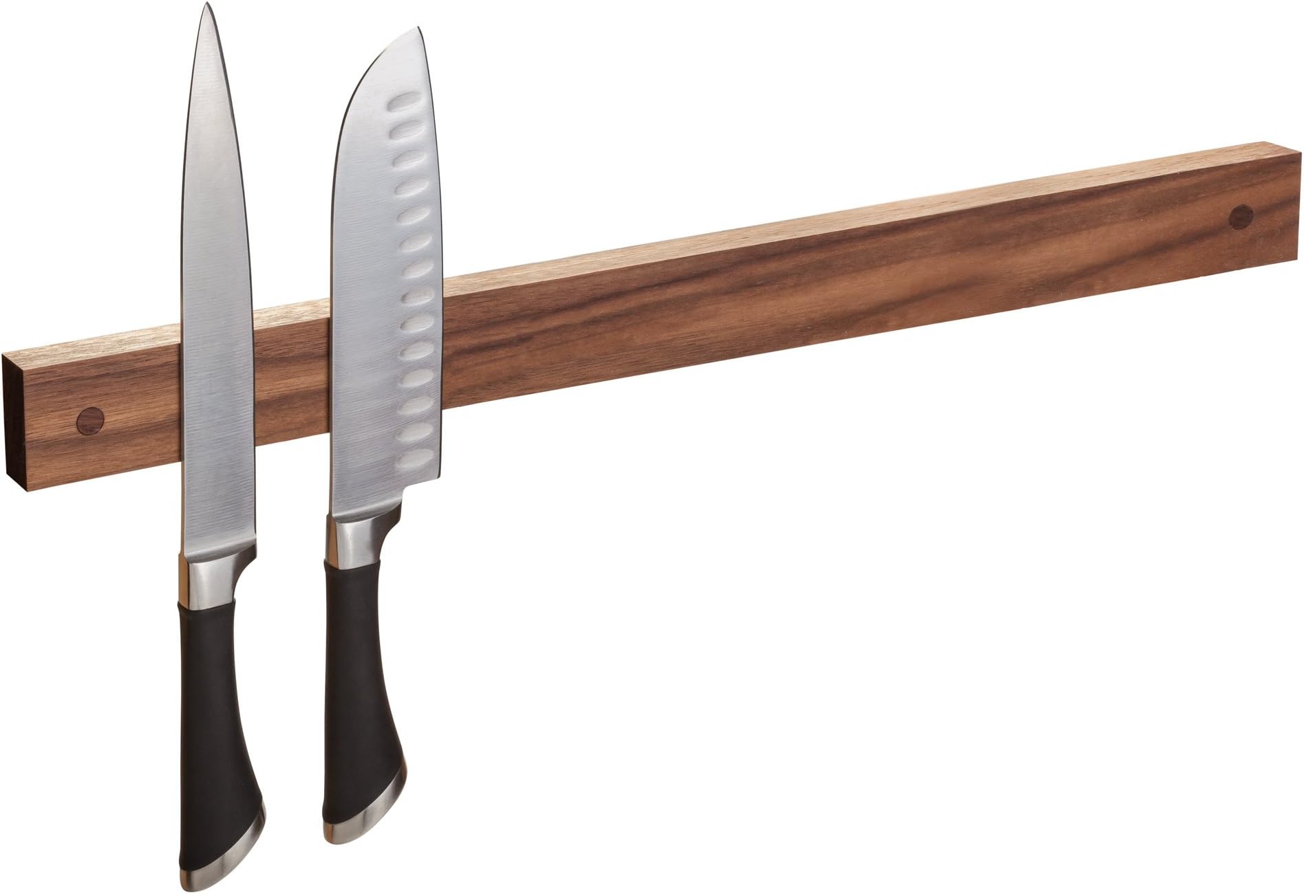 Powerful Magnetic Knife Strip, Holder Made in USA (Walnut, 24 inches)