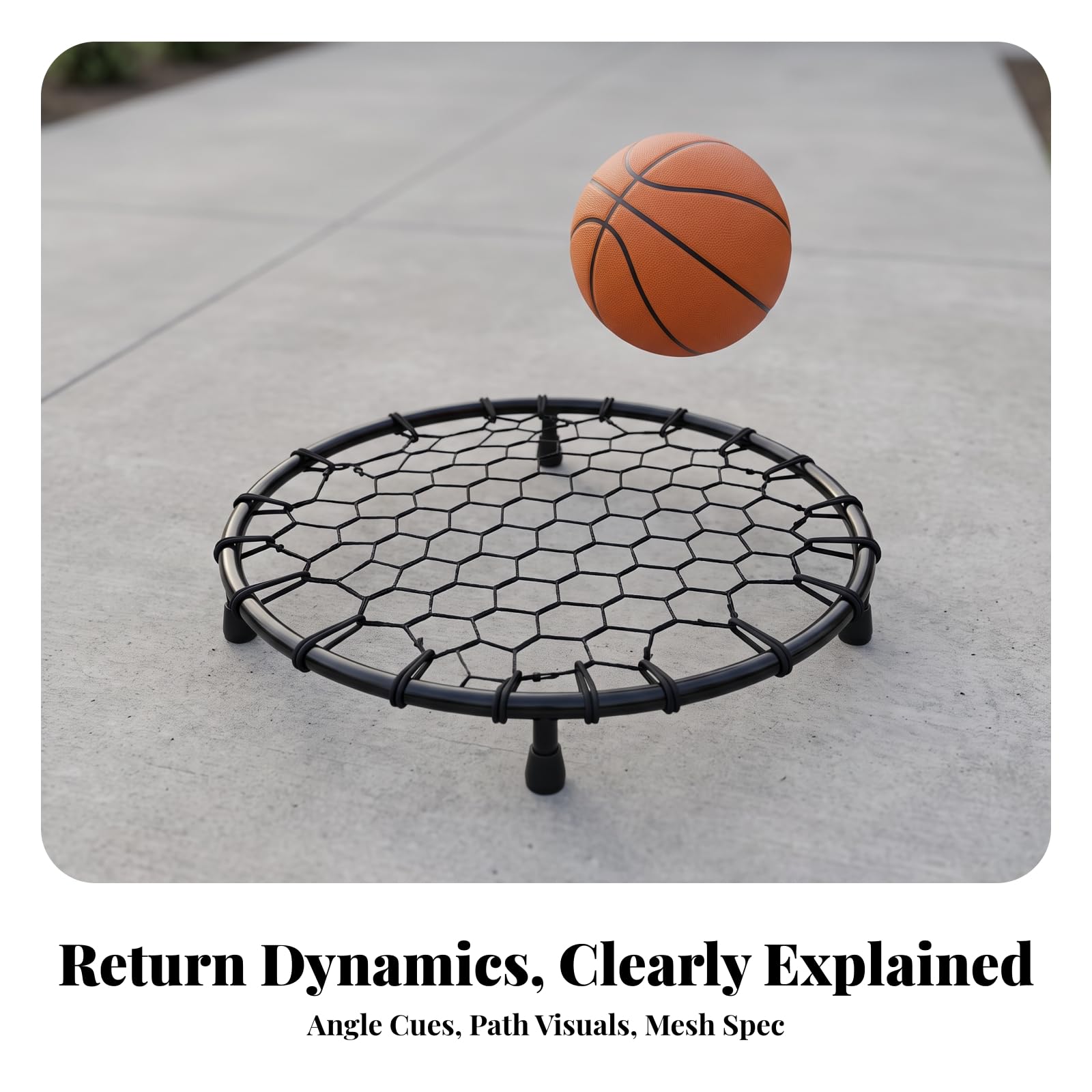 TISHITA Baloncesto Compacto Red Baloncesto, Compacta, Ador, para Gimnasio, Casa