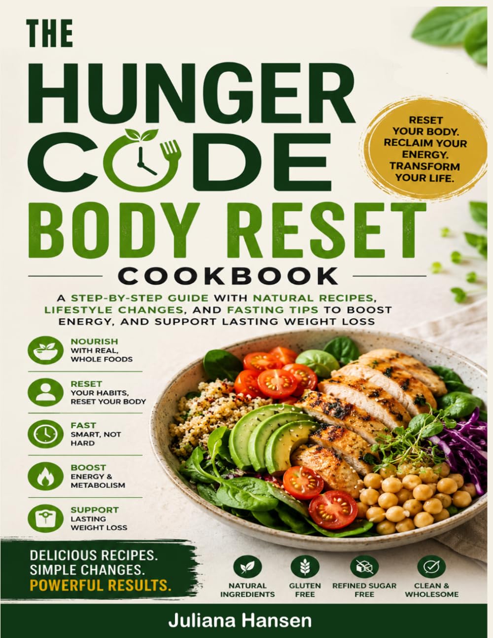 The Hunger Code Body Reset Cookbook: A Step-by-Step Guide with Natural Recipes, Lifestyle Changes, and Fasting Tips to Boost Energy and Support Lasting Weight Loss