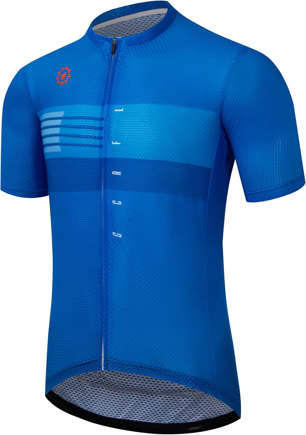 GCRFL Men's Cycling Jersey with 3+1 Zipper Pockets Short Sleeves Biking Bike Jersey Cycling Shirt Breathable Mesh Fabric - Image 2