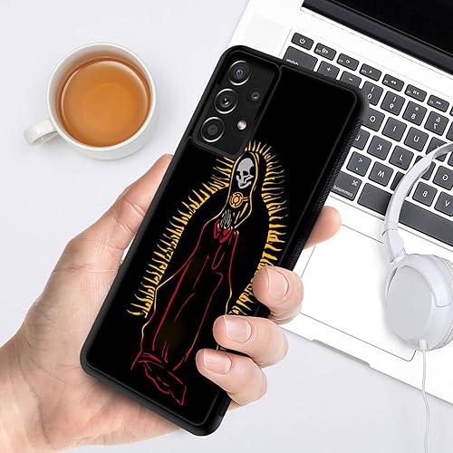 Miniatura 6 de CARLOCA Funda compatible con Samsung Galaxy A32 5G, funda Holy Death Samsung Galaxy A32 5G, diseño gráfico de moda, a prueba de golpes, protección