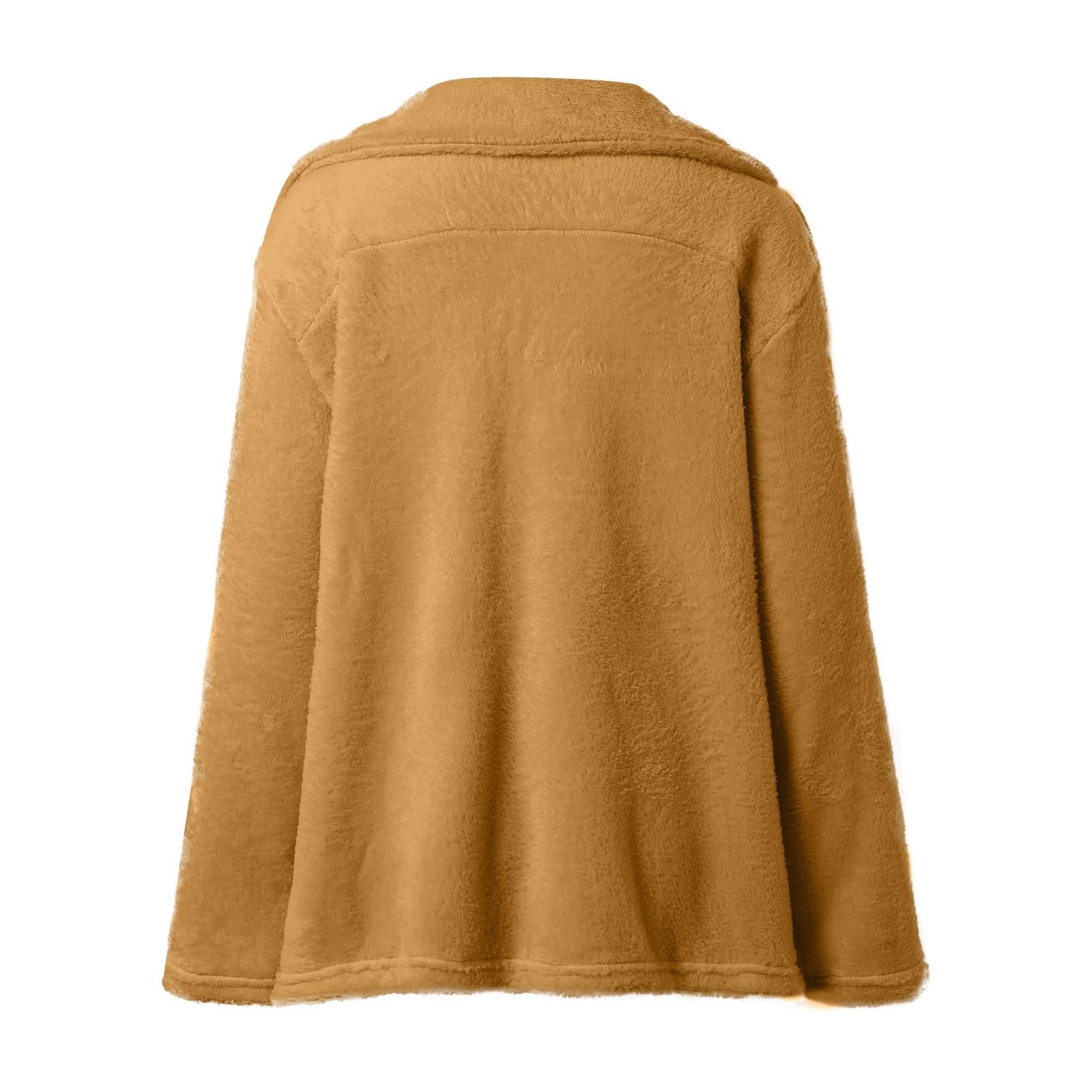 Generisch Damen Softshelljacke Wintermantel Warm halten Oberbekleidung Lockerer Mantel mit großem Kragen