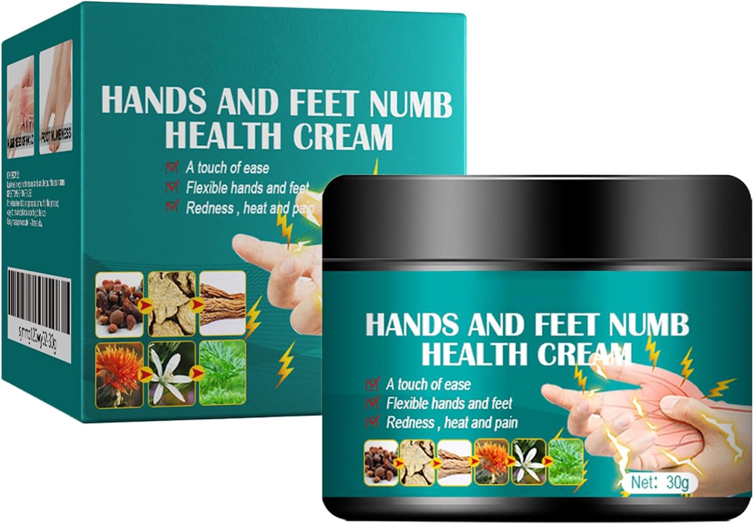 Mullein-Nervixa Cream | Zenuwpijn Relief Cream | Niet-vette actuele balsem | Hele lichaam wrijven | Makkelijk te absorberen | Veel gebruikt | 30G | Voor vrouwen en mannen