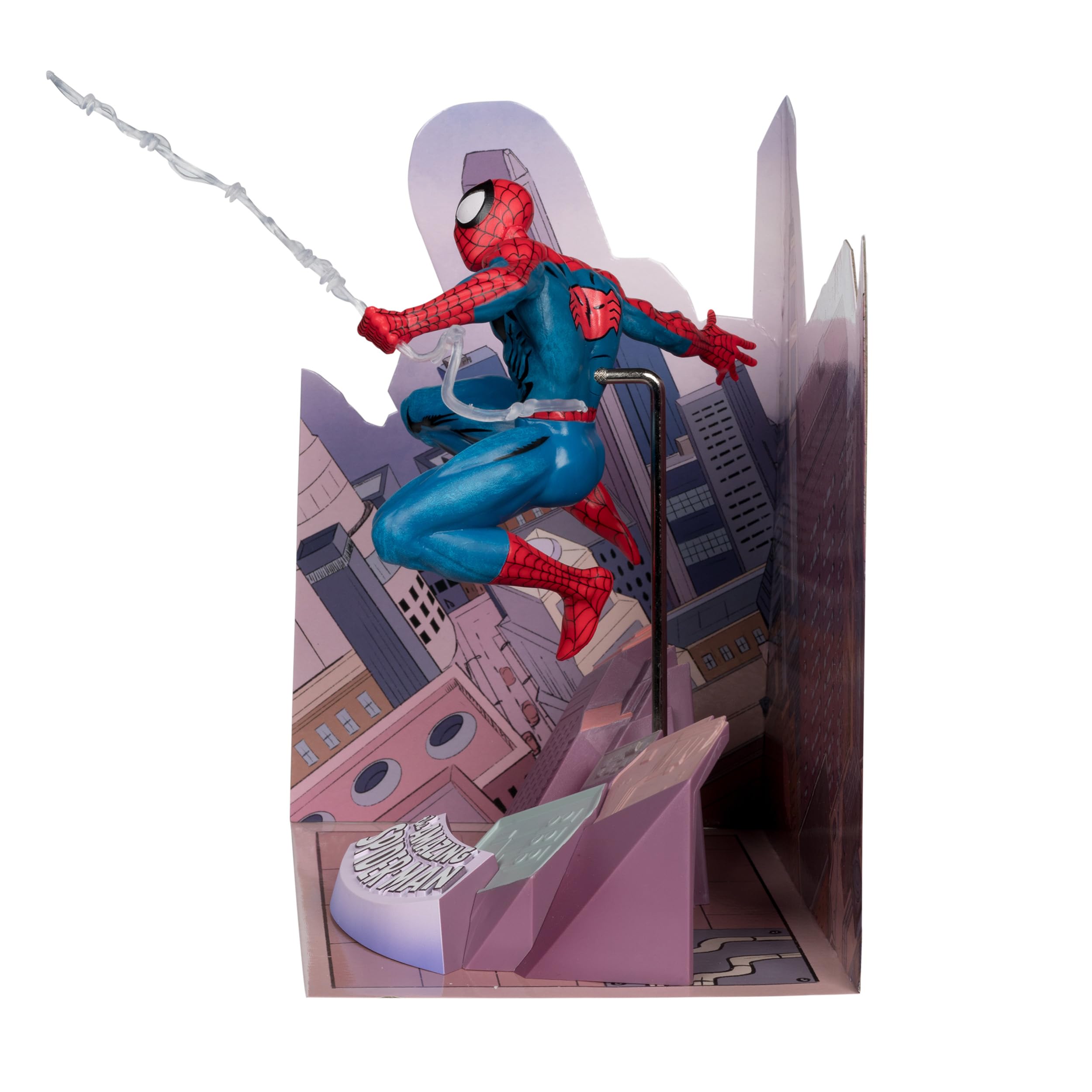 Marvel Spider-Man Skala 1:10. Kolekcjonerska ze sceną (Niesamowity Spider-Man #1) Zabawki McFarlane