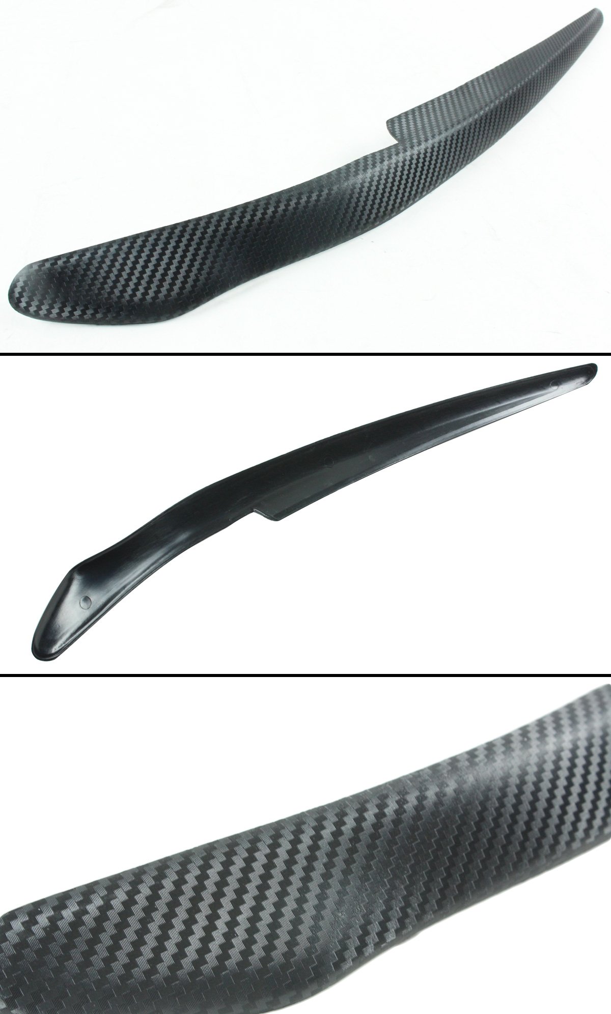 ABS Carbon Look Texture Headlight Eye Lid Cover Compatible with 2008-2016 Mitsubishi Lancer GTS EVO X