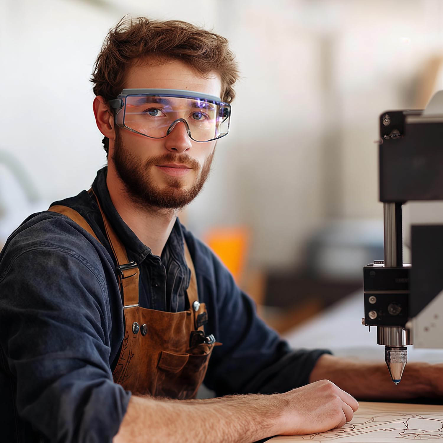 Gafas de protección ocular láser de CO2 | Gafas de seguridad de longitud de onda de 9000 nm-11000 nm / 10600 nm | Gafas protectoras OD 5+ | Tecnología de filtrado de absorción | Ideal para