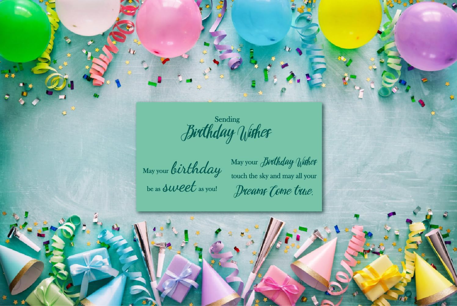 Birthday Sentiment Clear Stamps for Journaling, Birthday Verses Greeting Words Silicone Stamps Seal for Scrapbooking Photo Album Gift Tags and Other Paper Crafts Decoration