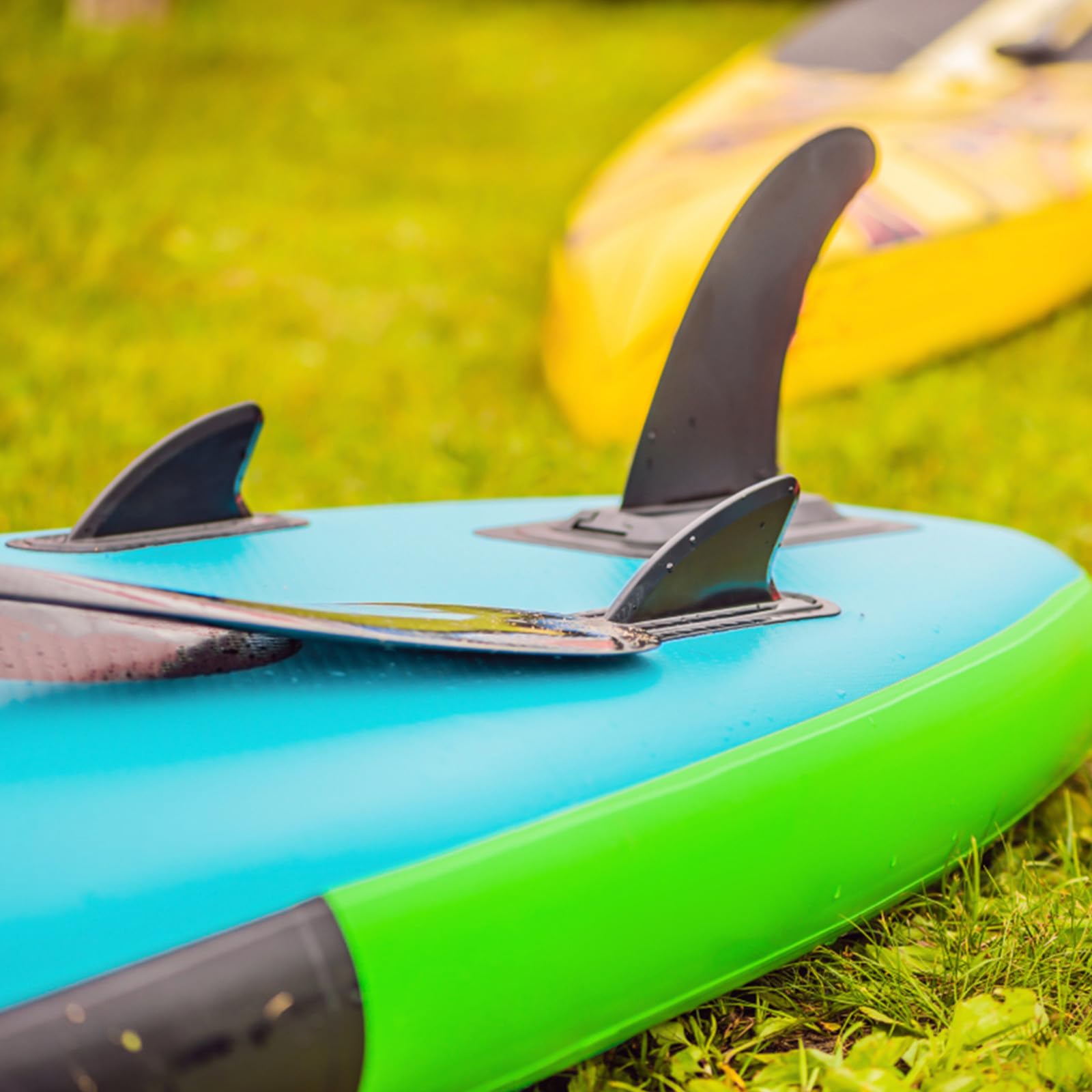SHINEOFI 3 Stück Abnehmbare Kajak Skeg Mittelflossen aus PVC für Kanu und Paddleboard Platzsparend für Sommerfest und Paddeln Ruhigem Wasser