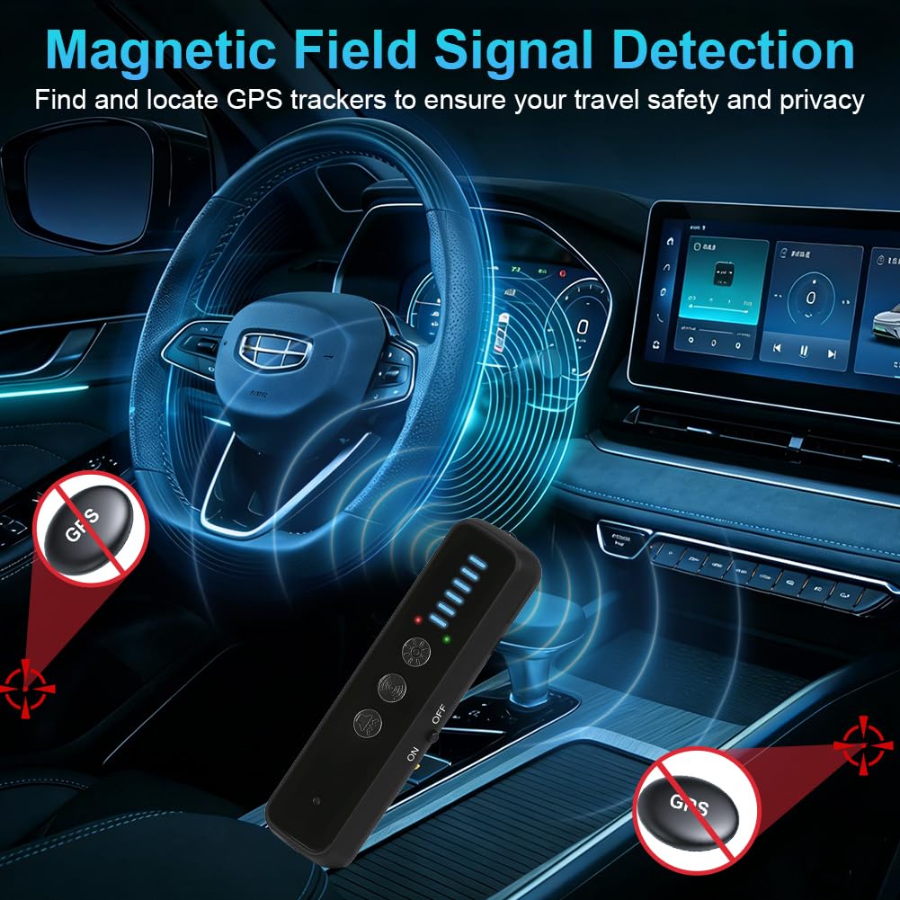 Detector Telecamere Nascoste, Rilevatore Microspie, Rilevatore di Cimici, Ufficio Anti-spia, GPS Tracker, con Scansione Avanzata per Casa, Hotel, Ufficio