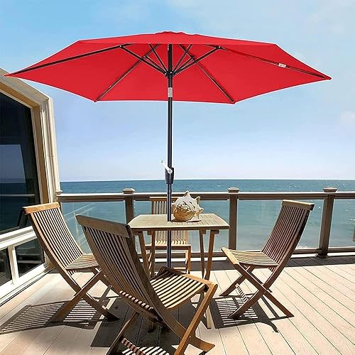 Miniatura 6 de KADEUX Toldo protector contra rayos UV, toldo de repuesto de tela para parasol, toldo de repuesto para sombrilla colgante de patio, 6 varillas8