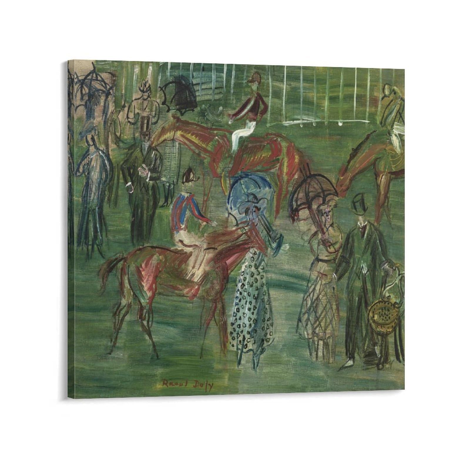 KLAGCBDF Raoul Dufy La Pelouse (2) Canvas Painting Poster Wall Art Decorative Picture Prints Modern Decor 24x24inch(60x60cm)