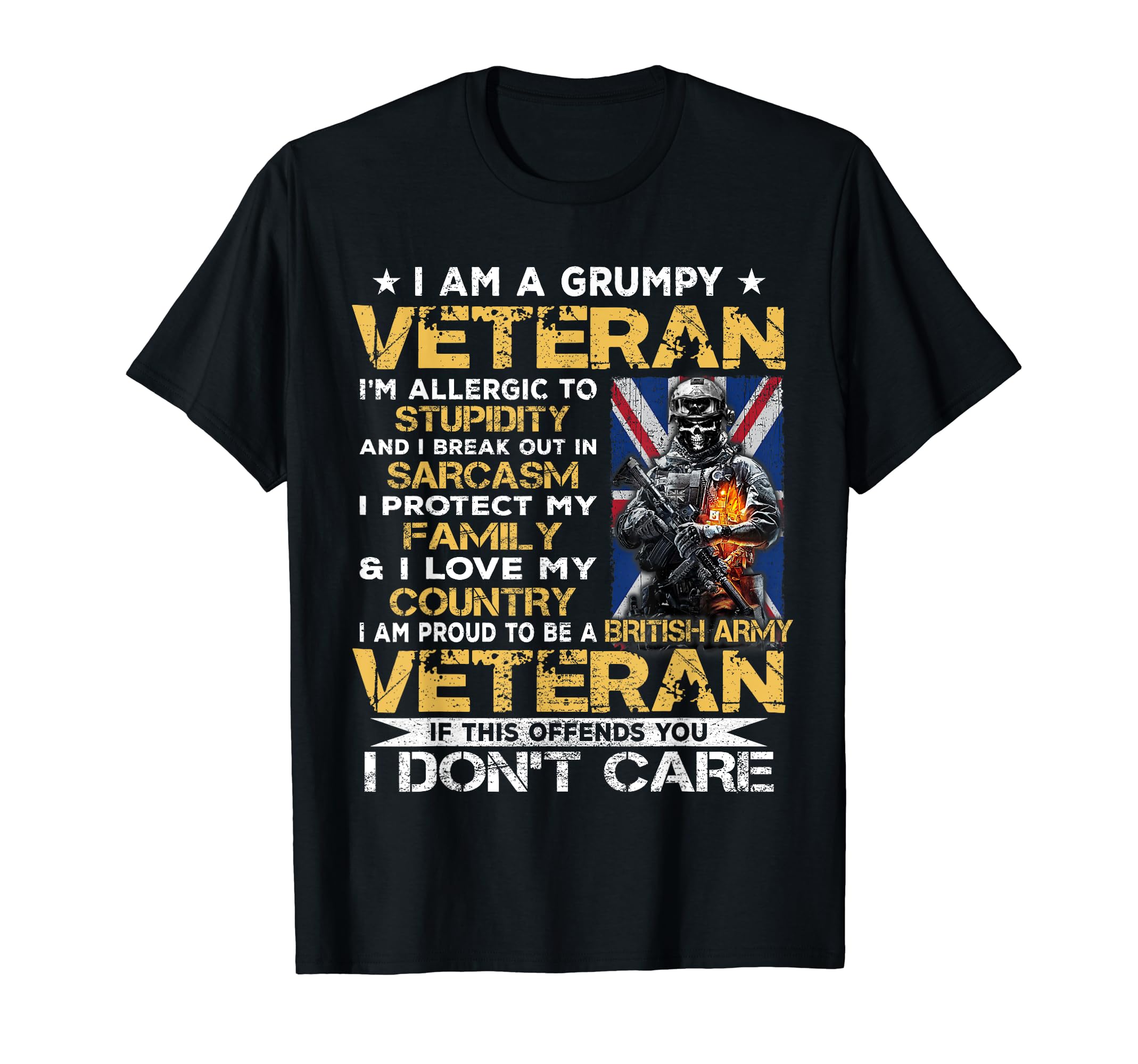 UK Grumpy Veteran T-Shirt